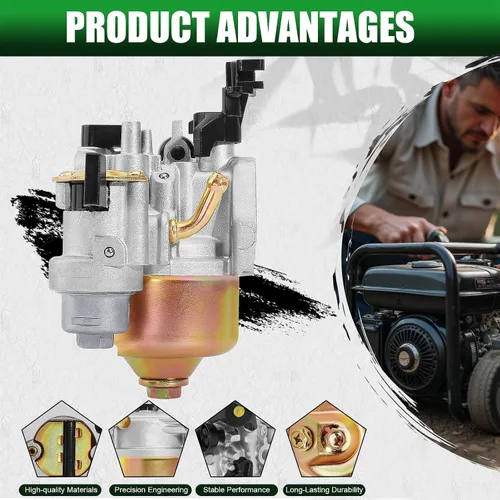 Vista 3 de Carburador + bobina de encendido compatible con GX110 GX120 GX140 GX160 GX168 GX168F GX200 5HP 5.5HP 6.5HP 16100-ZH8-W61 Generador de cortacésped