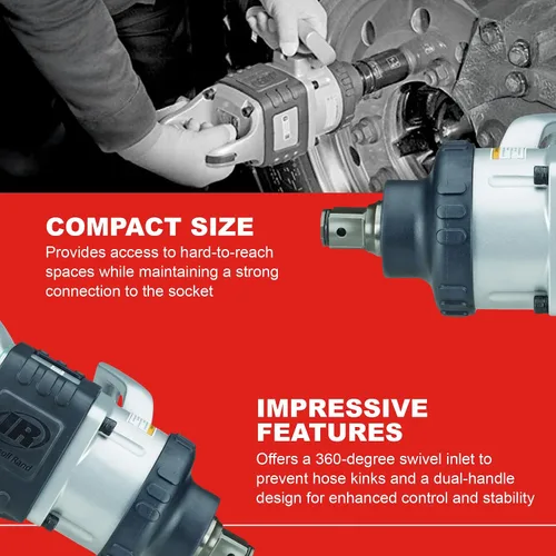 Vista 3 de Ingersoll Rand Ingersoll-Rand 285B - Llave de impacto resistente de 1 pulgada