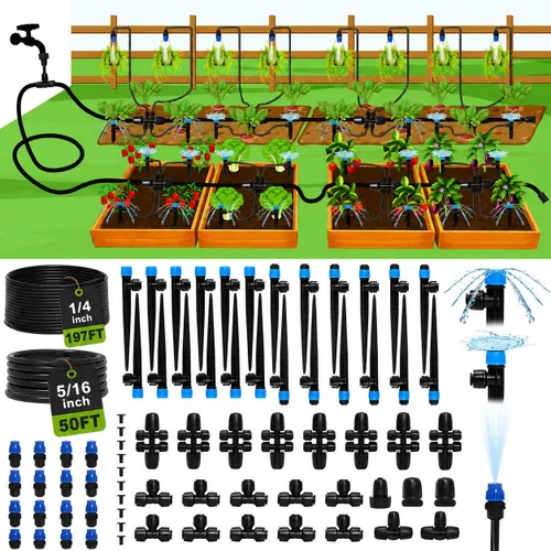 Vista 10 de Bonviee Piezas de riego por goteo para línea principal de 5/16 pulgadas (paquete de 6) - 3 adaptadores de rosca de manguera hembra de PVC
