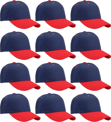 Vista 11 de Falari - 12 unidades de gorras de béisbol, lisas y de tamaño ajustable, venta al por mayor Verde militar