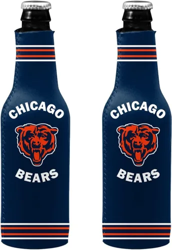 Vista 23 de Soporte aislante para latas y botellas de fútbol americano enfriador de bebidas Huggie (Nueva Orleans (Saints) - Negro) Nueva Orleans (Santos)