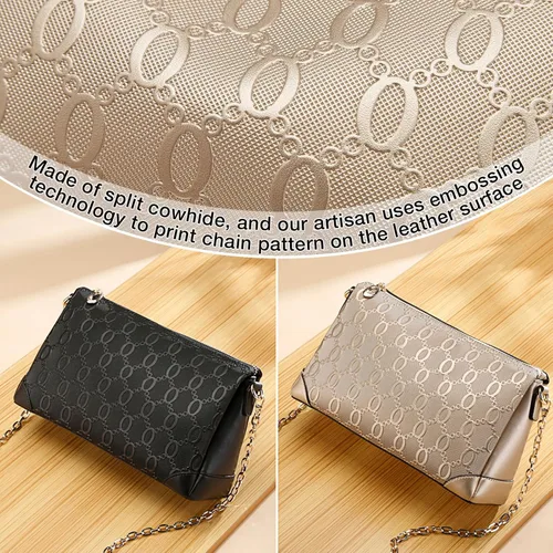 Vista 7 de FOXLOVER Bolsos de cuero de vaca para mujer con correa ajustable, bolso de hombro de moda de gran capacidad