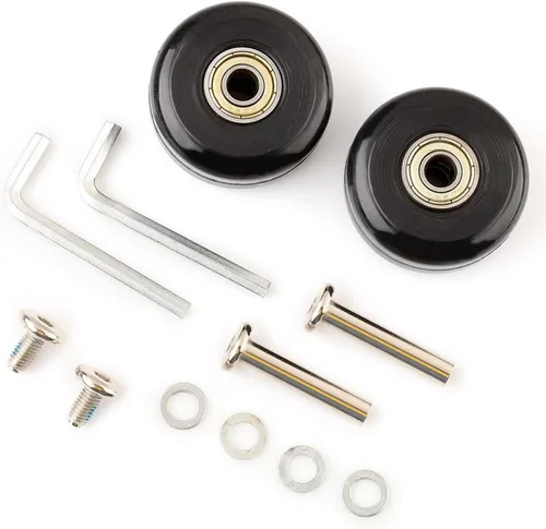 Vista 2 de F-BER Kit de reemplazo de ruedas de equipaje para maleta, ruedas OD40-2.520 in, ABEC 608zz, juego de 2