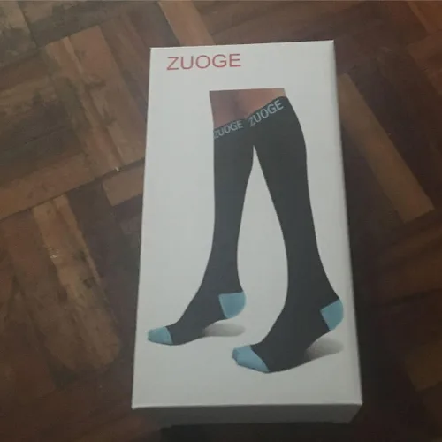 Vista 6 de Paquete de 3 pares de calcetines de compresión, los mejores calcetines médicos, de enfermería, viajes y vuelos, para correr y fitness, 15-20mmHg