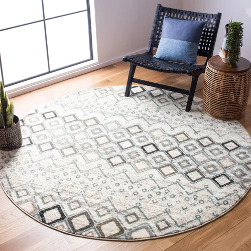 Vista 21 de SAFAVIEH Amsterdam Collection Alfombra Decorativa - 2.3 pies x 4 pies, Negro & Multi, Diseño Marroquí Bohemio, Sin Desprendimiento y Fácil Cuidado