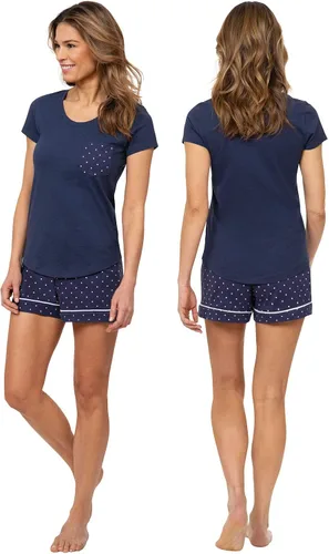 Vista 3 de PajamaGram Pajamas For Women Shorts Set - Cotton PJs, 100% Cotton