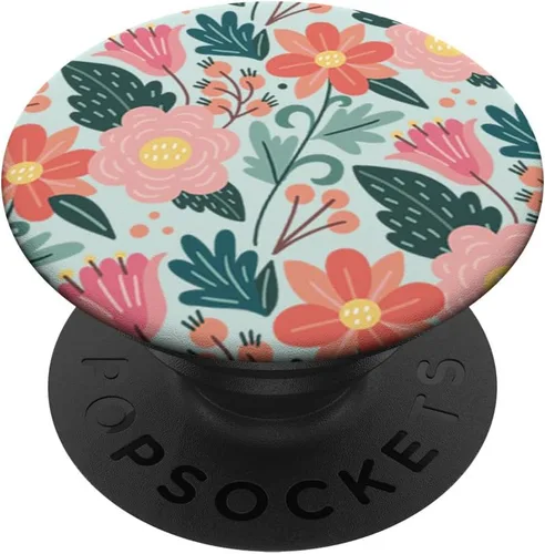 Vista 7 de Lindo jardín botánico colorido patrón floral PopSockets MagSafe PopGrip para iPhone