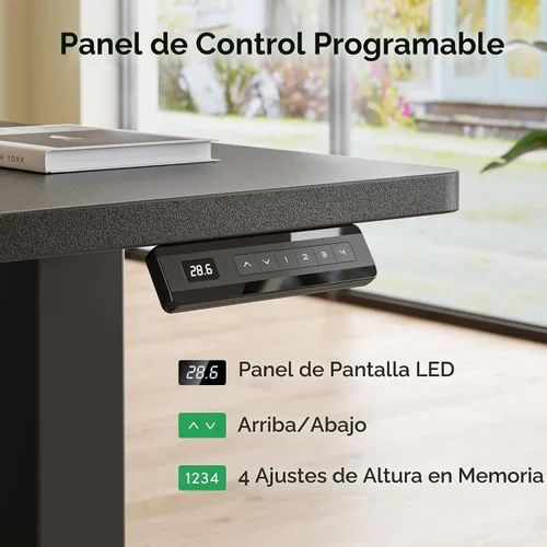 Vista 9 de FEZIBO - Escritorio de pie en forma de L de 63" x 55", altura ajustable, escritorio de computadora de esquina eléctrica de 63 pulgadas, escritorio