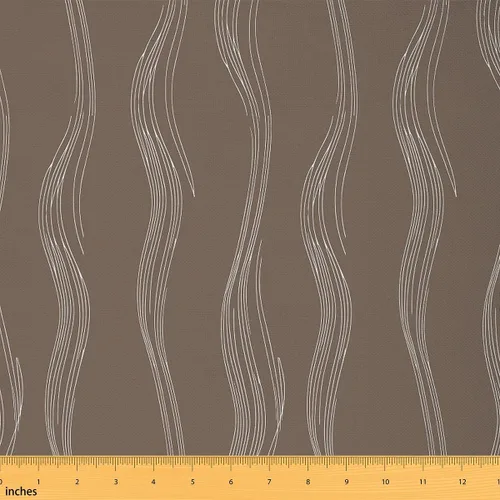 Vista 12 de The Yard - Tela a rayas para niños, geométricas, abstractas, decorativas, impermeables, para exteriores, niños, niñas, adultos, azul marino, blanco