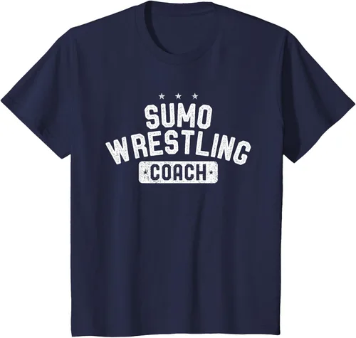 Vista 93 de Camiseta vintage de lucha libre Sumo Entrenador de lucha libre, Negro, S