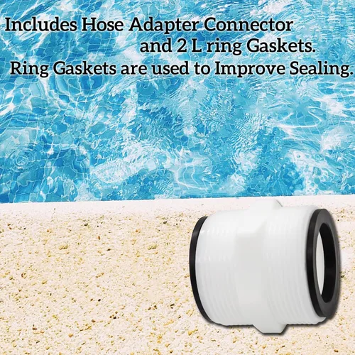 Vista 5 de Adaptador divisor de manguera de piscina para Intex Coleman extensor de manguera de 1,5 pulgadas y anillo de 2 L