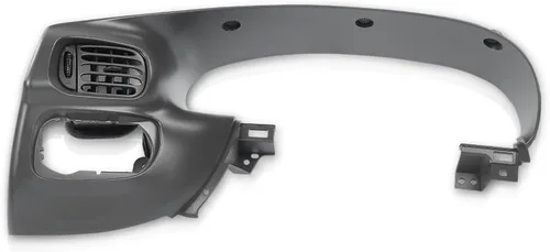 Vista 16 de GRAND ORANGE Cubierta de bisel del panel de instrumentos del tablero Compatible con Chevy Chevelle El Camino 1968 Sin aire Negro
