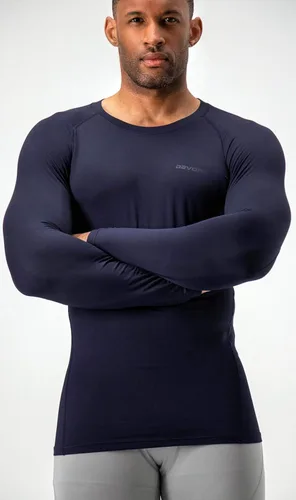 Vista 4 de DEVOPS - Camiseta térmica de compresión de manga larga para hombre 2