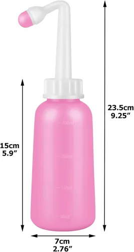 Vista 2 de Croing Bidé portátil de 2 piezas para viajes, el bidé fácil para el cuidado posparto (11.8 fl oz)
