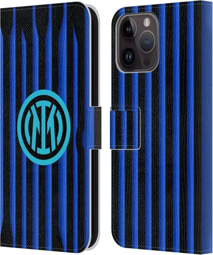 Vista 22 de Head Case Designs Officially Licensed Inter Milan Away 2025/26 Crest Kit Leather Wallet Case Compatible with Apple iPhone 11