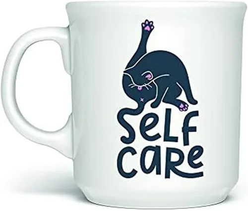 Vista 11 de Genuine Fred Taza de cerámica con texto en inglés "Say Anything", de 16 onzas, multicolor, apta para lavavajillas