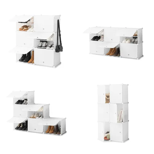 Vista 11 de Zapatero Modular Portátil InnovaGoods Blanco