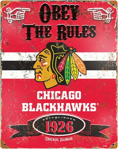 Vista 3 de Party Animal Letrero vintage de Boston Bruins de metal en relieve de la NHL