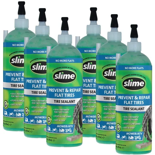 Vista 10 de Sellador Slime para neumáticos sin cámara - Paquete de 2 - 24 onzas (710 ml), Paquete de 1, Blanco