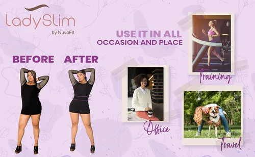 Vista 7 de Lady Slim - Fajas reductoras colombianas de látex para mujer, faja moldeadora de cintura para mujer. Cinturilla Shapewear Free Extender Cintura