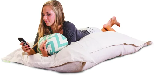 Vista 9 de Majestic Home Goods Wales - Almohada de suelo, color gris
