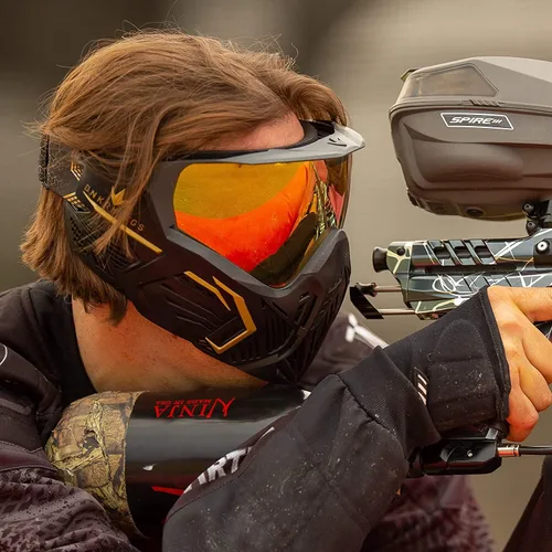 Vista 4 de Bunkerkings CMD - Gafas de paintball 2-Negro carbón