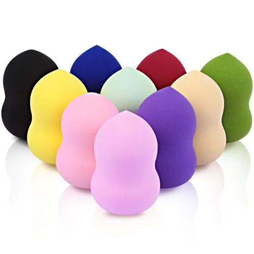 Vista 9 de BTYMS 10 piezas de esponja de maquillaje licuadoras esponjas de belleza en forma de huevo esponja de mezcla aplicador de base esponjas cosméticas 10