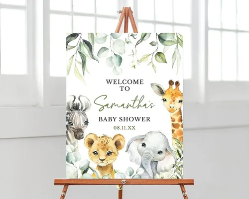 Vista 23 de Letrero de bienvenida personalizado para baby shower, tablero de bienvenida personalizado con oso de peluche para baby shower, decoración neutra