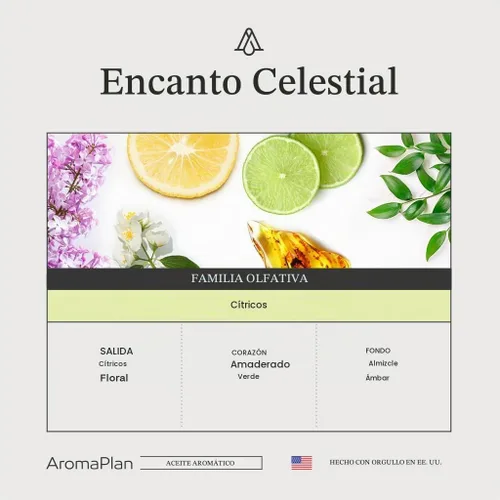 Vista 2 de AromaPlan Aromas de Hotel Encanto Celestial 5 Fl Oz (148ml), Aceite Difusor de Aroma y Fragancia de Lujo para el Hogar y Hotel - Aceite Difusor