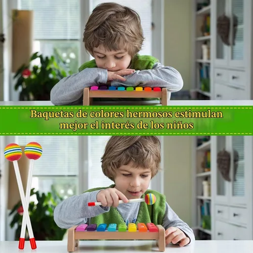 Vista 6 de Chalyna 6 mazos de tambor de piruleta para niños, cabeza de espuma suave
