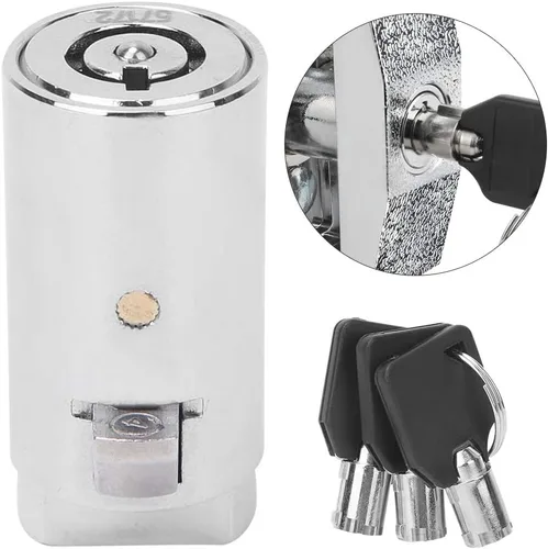 Vista 5 de Cerraduras de máquina expendedora, cerradura de máquina expendedora de alta seguridad y cerradura de llave y llave para suministros de oficina