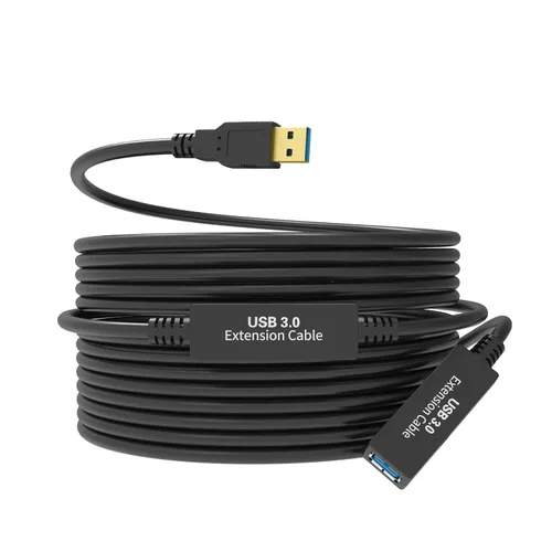 Vista 9 de Cable de extensión USB 3.0 activo de 25 pies, cable de extensión USB largo A-macho A-hembra, con potenciadores de señal de chipset de expansión
