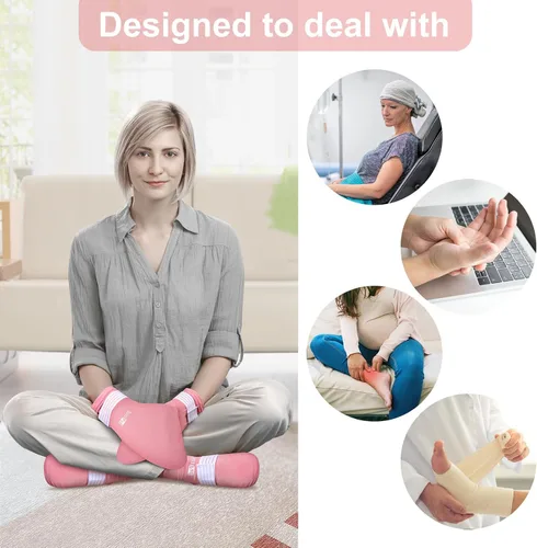 Vista 3 de SuzziPad Calcetines y guantes de terapia de frío para quimioterapia, imprescindibles para mujeres y hombres, ideales para calmar las molestias