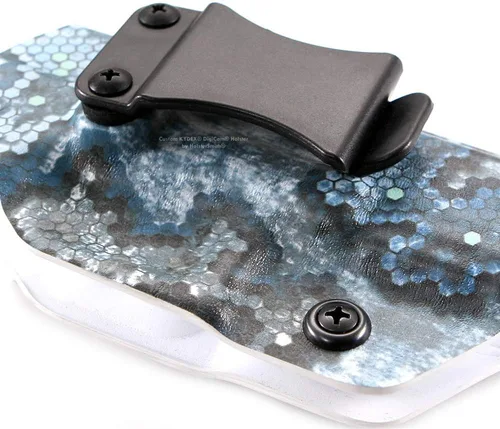 Vista 3 de FOMI Funda con clip para cinturón – IWB/OWB con hardware de montaje – Fabricada en EE. UU. – Inclinación ajustable – para fundas Kydex, fundas