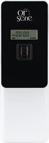 Vista 11 de Dispensador automático de fragancias LCD, montaje en pared/ABS de pie, dispensador de ambientador automático programable en aerosol para baño, Negro