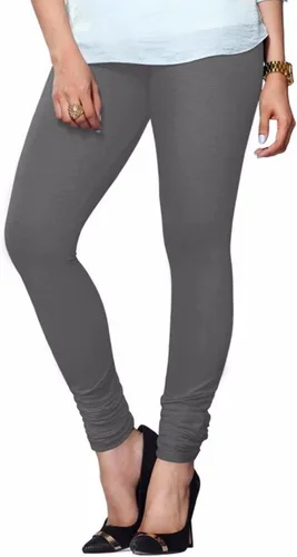 Vista 39 de ladyline Leggings Churidar elásticos de algodón para mujer Extra largos de longitud completa de cintura alta Talla regular y grande Pantalones