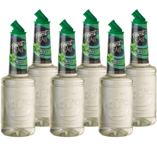 Vista 8 de Finest Call Mezcla de bebida de jarabe con sabor a menta premium, botella de 1 litro (33.8 onzas líquidas), paquete de 3 Cool, Crisp, & Refreshing