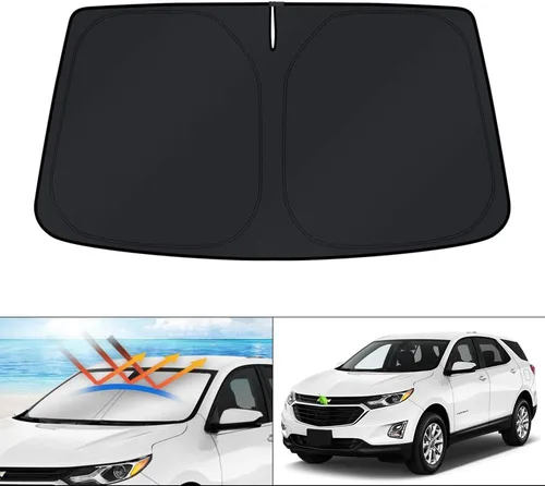 Vista 248 de KUST - Parasol plegable para parabrisas para BMW X1 E84, accesorios 2011 2012 2013 2014 2015, protector de visera de sol ajustable que bloquea