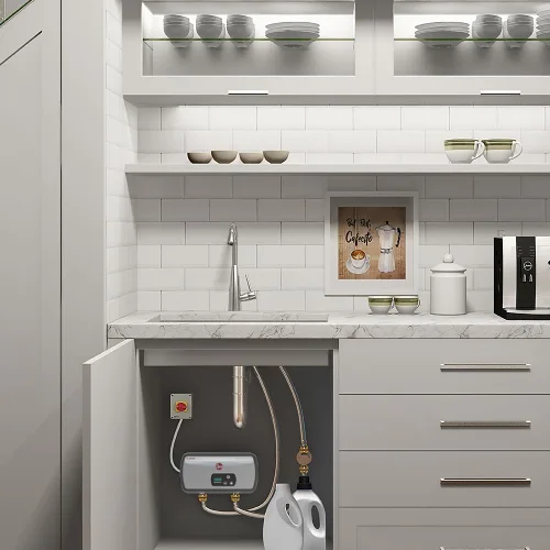 Vista 6 de Rheem 3.5kW 120V punto de uso termostático sin tanque calentador de agua eléctrico