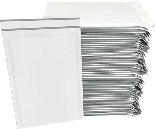 Vista 3 de Sobres acolchados de burbujas de polietileno (50 unidades, 1-7.25 x 11 pulgadas) paquete y envío - autosellado estándar industrial producto de envío