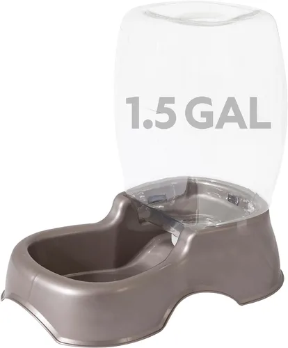 Vista 12 de Petmate Pet Cafe Dispensador de agua por gravedad para gatos y perros, cuenco de agua para gatos y perros, fabricado en Estados Unidos, 0.75 AZUL