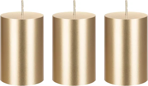 Vista 16 de Mega Candles 1 vela de pilar de oro sólido sin perfume, vertida a mano, vela de cera de alta calidad de 2 x 3 pulgadas, decoración del hogar, spas
