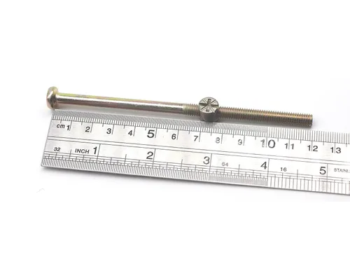 Vista 4 de Pernos y tuercas para litera, paquete de 12 tornillos de llave hexagonal M6x120mm y tuercas de barril para muebles, sillas, cunas, cunas con llave