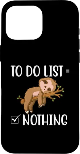 Vista 18 de To Do List - Sleeping Sloth Wildlife Animal Lover Zookeeper Case for iPhone 15