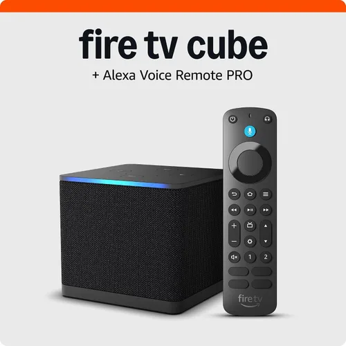 Vista 13 de Amazon Fire TV Cube, con búsqueda de Fire TV con IA, Dispositivo de streaming controlado por voz con Alexa, Wi-Fi 6E y 4K Ultra HD