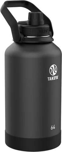 Vista 20 de Takeya Actives Botella de Agua con Tapa de Boquilla, Botella con Doble Aislamiento de Acero Inoxidable, Apta para Lavavajillas y Sin BPA, Botella