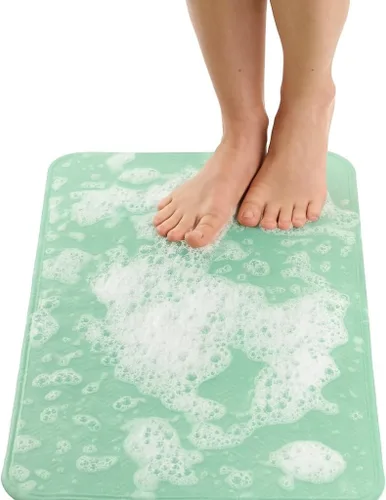 Vista 7 de ENKOSI Tapete de ducha antideslizante – Alfombra de baño para suelos de bañera y ducha – Alfombra antideslizante con fuerte agarre de ventosa