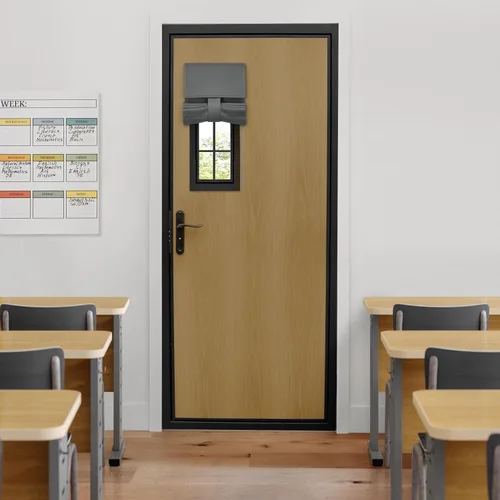 Vista 117 de HOMEIDEAS Cortinas Opacas para Aula para Puerta Principal, Cubierta de Ventana de Puerta de Aula, Persianas de Privacidad con Aislamiento Térmico