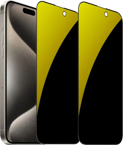 Vista 9 de Espejo de vidrio templado antiazul, protector de pantalla anti-espía, película antiespía para iPhone 11 Pro Max/iPhone XS Max, 6.5 pulgadas