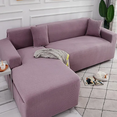 Vista 19 de Funda para sofá modular, funda elástica para sofá, protector universal de muebles, en forma de L, antideslizante, de elastano, para mascotas, gatos